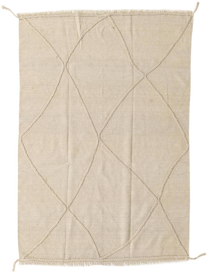 Detail image of 4' 2 x 6' 1 Hand Knotted Moroccan Wool Rug