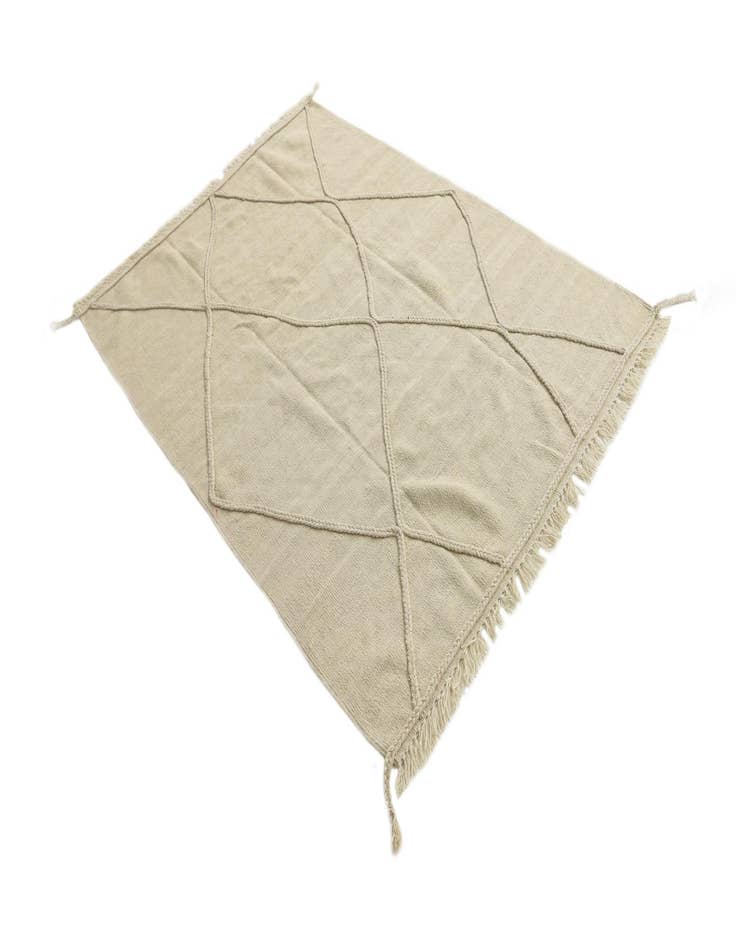 Detail image of 4' 4 x 6' 1  Hand Knotted Moroccan Wool Rug