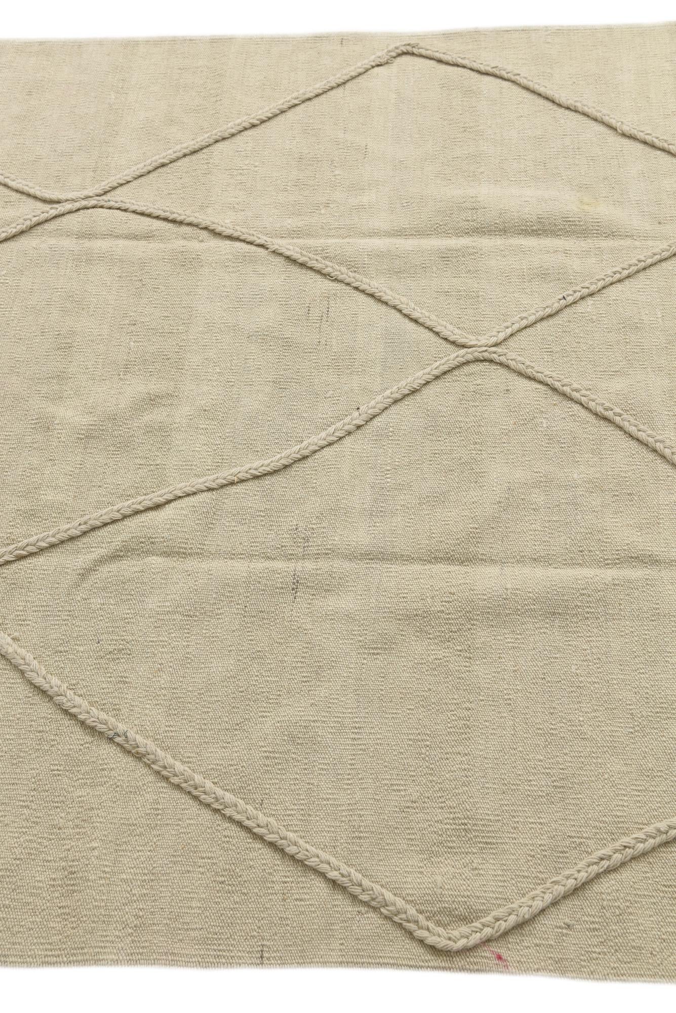 4' 4 x 6' 1 Hand Knotted Moroccan Wool Rug