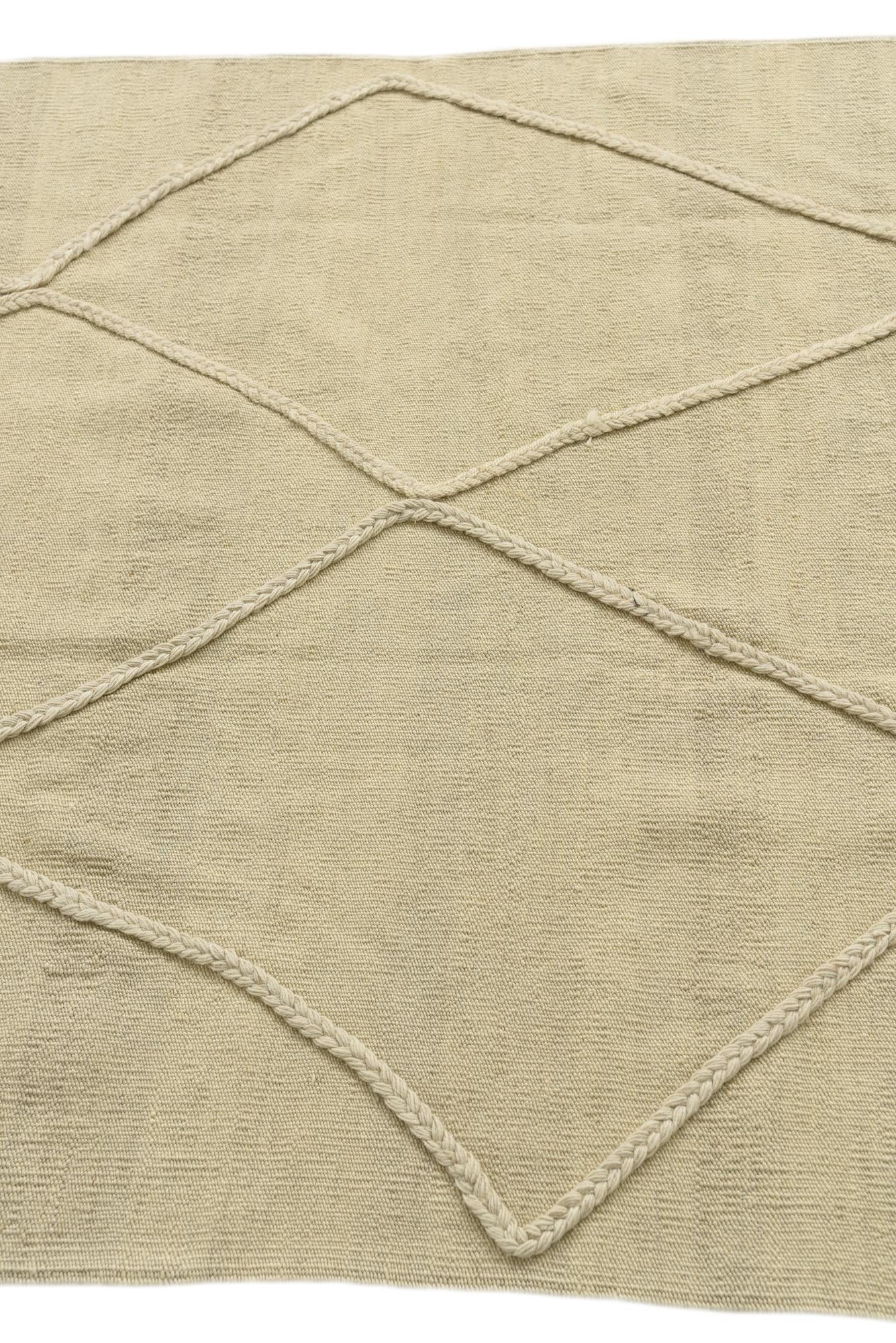 3' 7 x 4' 9 Hand Knotted Moroccan Wool Rug