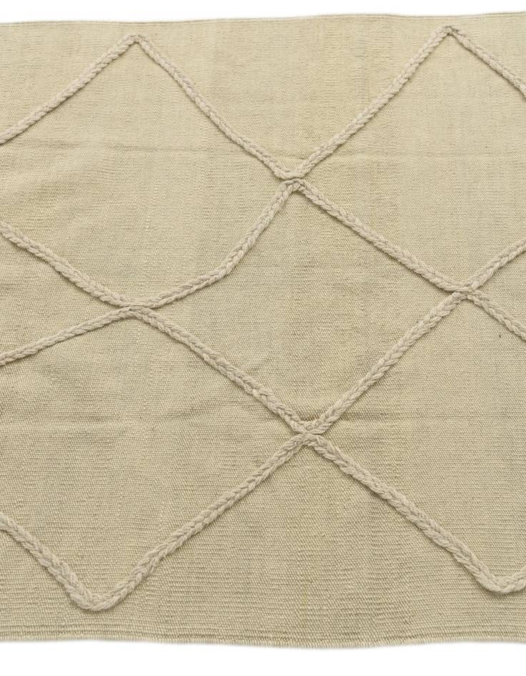 Detail image of 3' 5 x 5'  Hand Knotted Moroccan Wool Rug