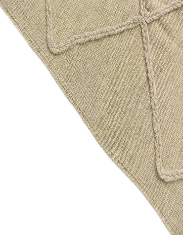 Detail image of 3' 5 x 5'  Hand Knotted Moroccan Wool Rug