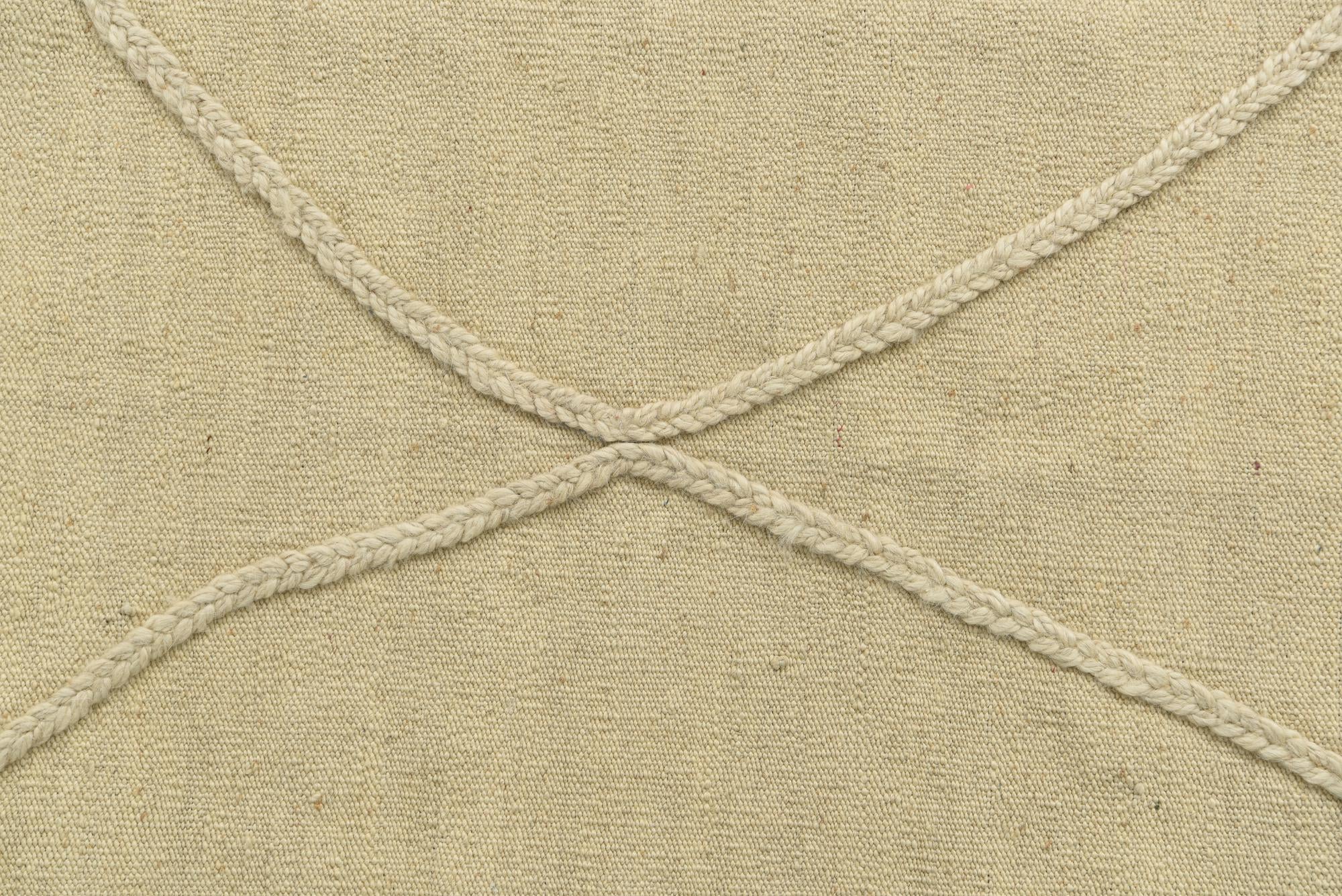 4' 3 x 6' 1 Hand Knotted Moroccan Wool Rug