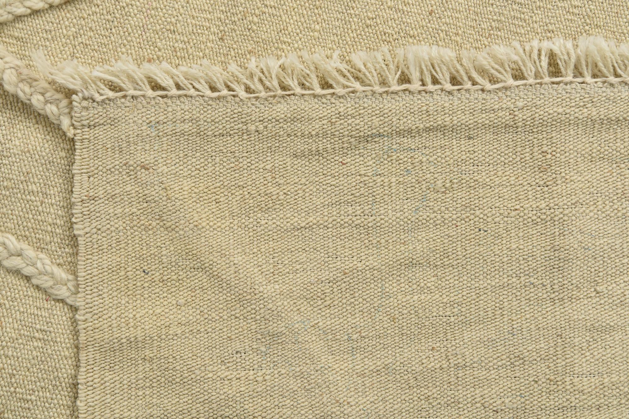 4' 3 x 6' 1 Hand Knotted Moroccan Wool Rug