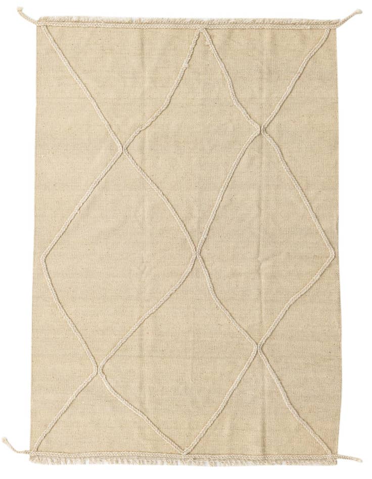 Detail image of 4' 3 x 6' 1 Hand Knotted Moroccan Wool Rug