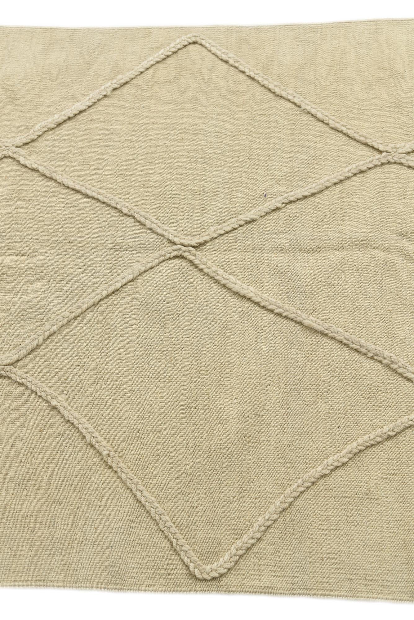 3' 7 x 5' Hand Knotted Moroccan Wool Rug