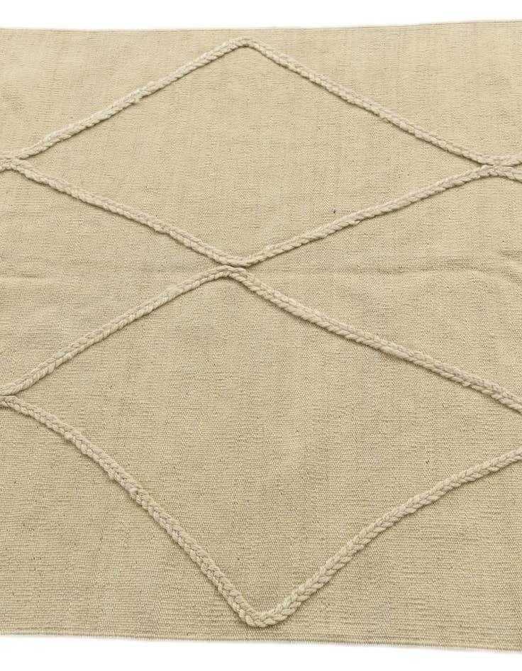 Detail image of 3' 7 x 5'  Hand Knotted Moroccan Wool Rug