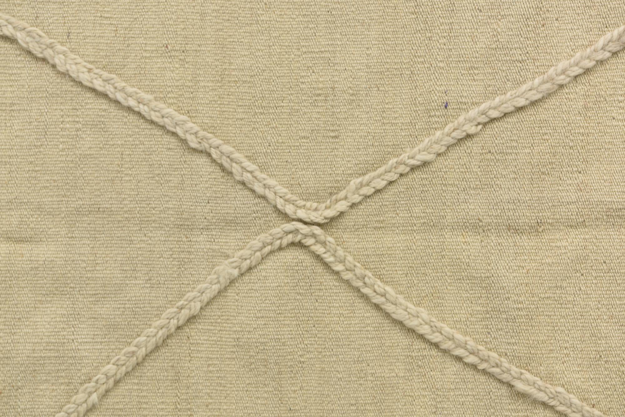 3' 7 x 5' Hand Knotted Moroccan Wool Rug
