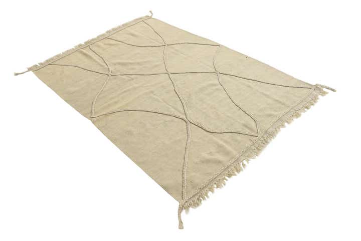130cm x 190cm Noué main Marocain Tapis Laine