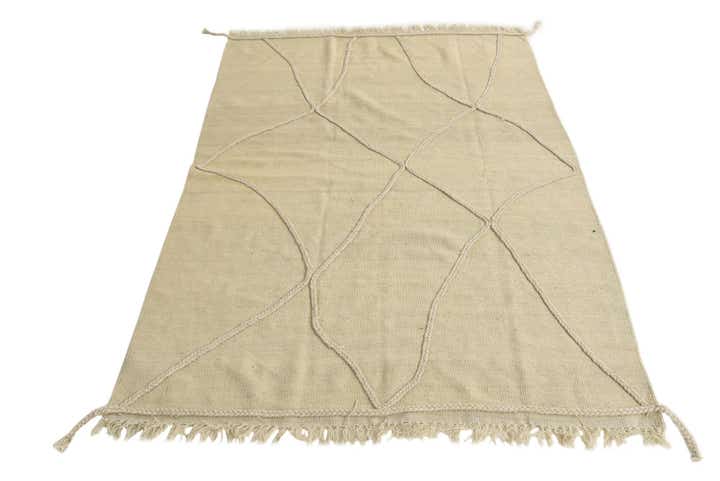 130cm x 190cm Noué main Marocain Tapis Laine