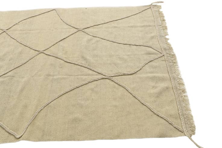 Vue détaillée : 130cm x 190cm Noué main Marocain Tapis Laine