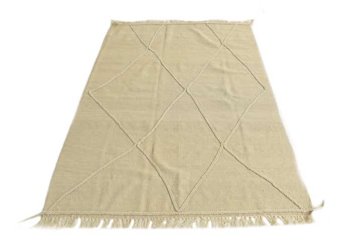 4' 3 x 6' Hand Knotted Moroccan Wool Rug