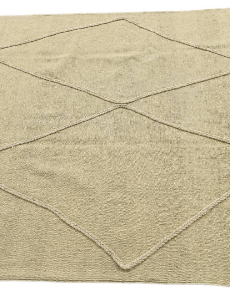 Detail image of 4' 3 x 6'  Hand Knotted Moroccan Wool Rug