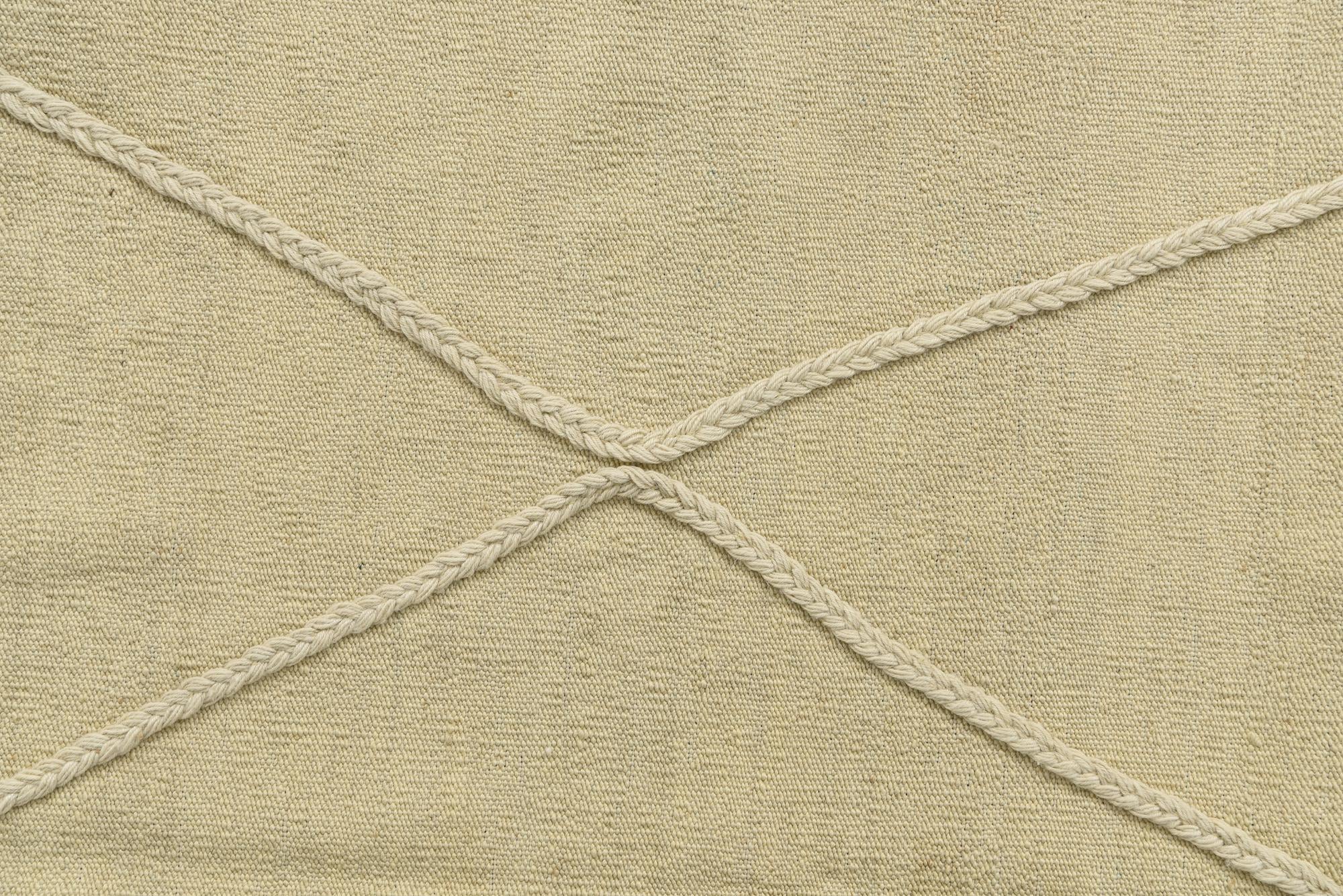 4' 3 x 6' Hand Knotted Moroccan Wool Rug
