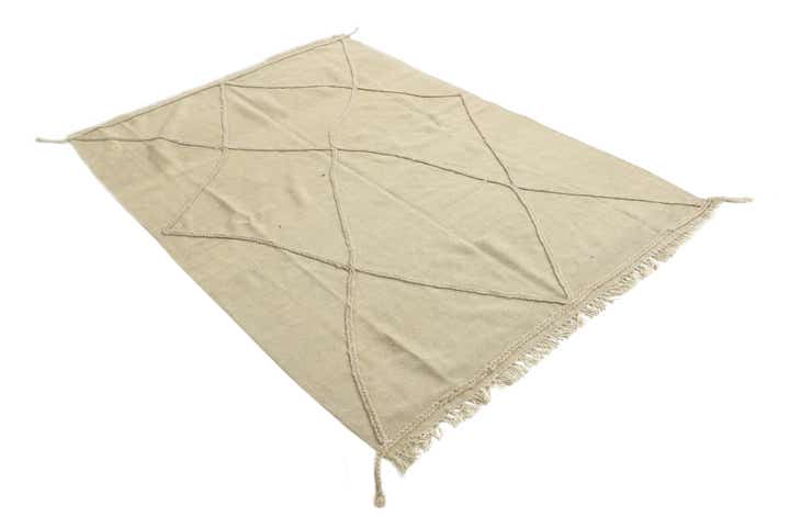 4' 10 x 6' 8 Hand Knotted Moroccan Wool Rug