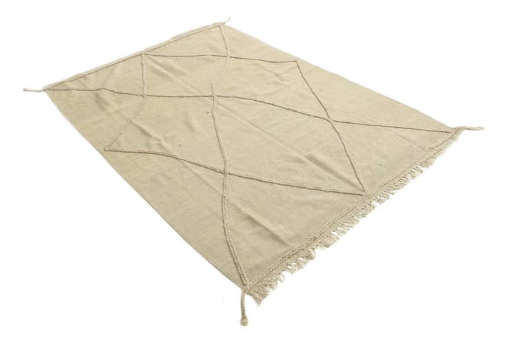 Detail image of 4' 10 x 6' 8 Hand Knotted Moroccan Wool Rug