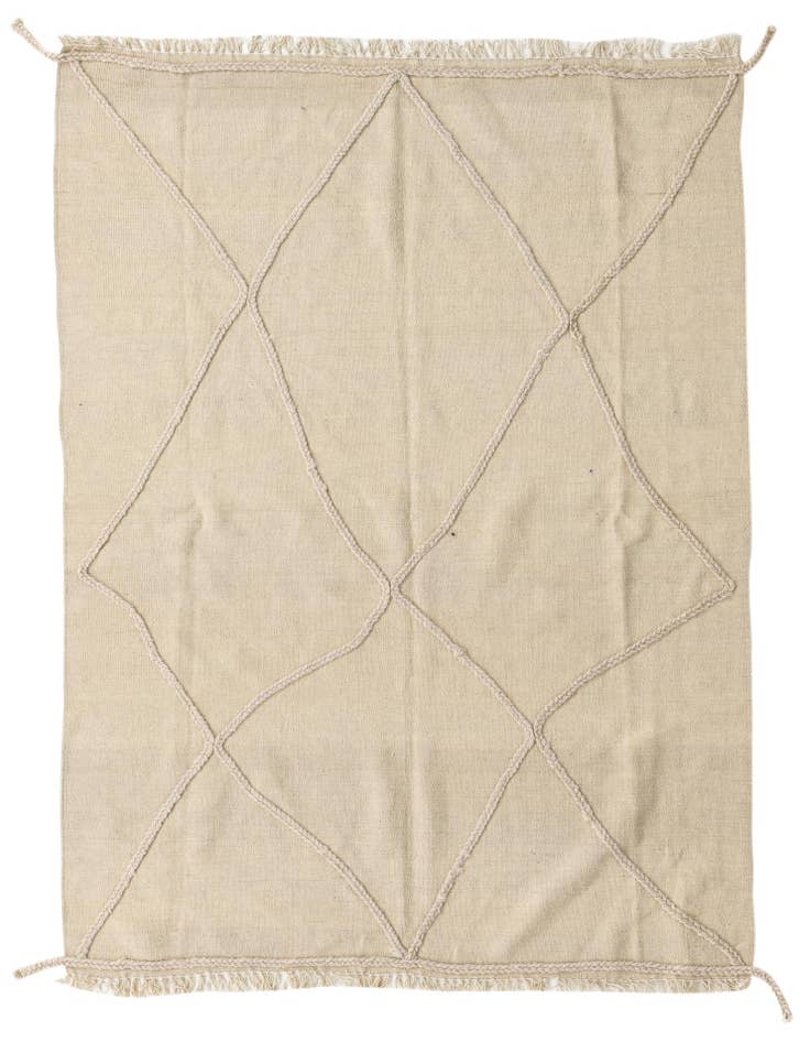Detail image of 4' 10 x 6' 8 Hand Knotted Moroccan Wool Rug