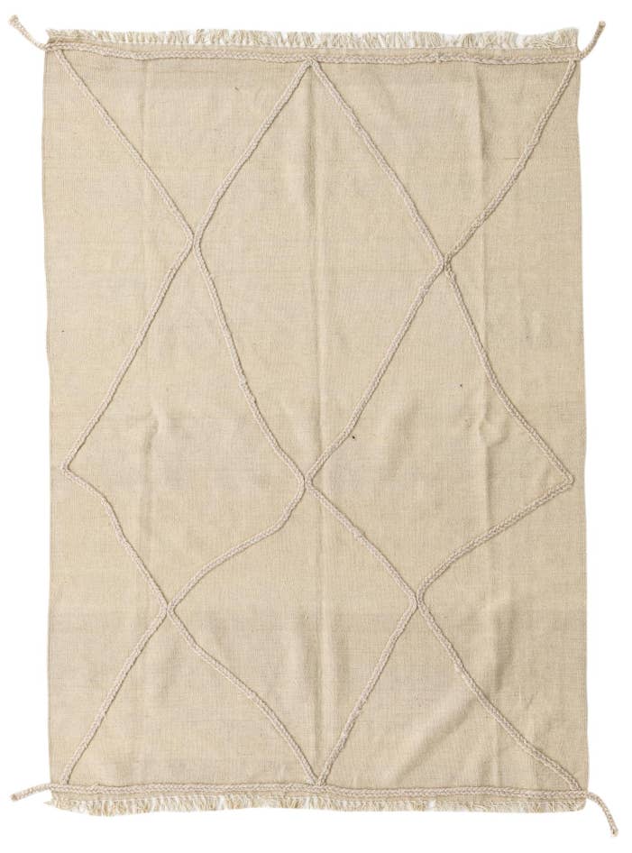 Detail image of 4' 10 x 6' 8 Hand Knotted Moroccan Wool Rug