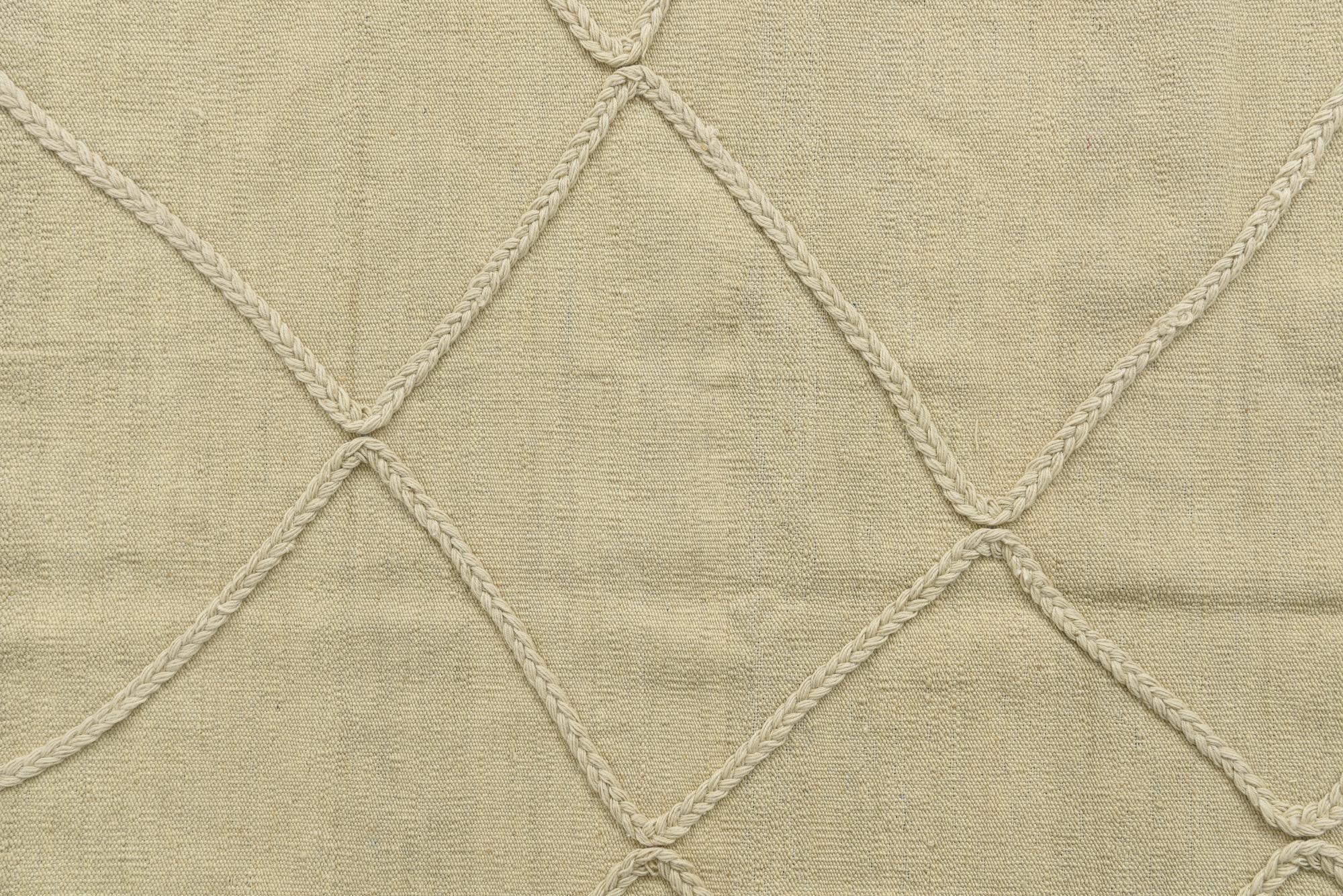 4' 2 x 6' 2 Hand Knotted Moroccan Wool Rug