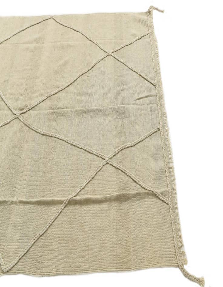 Detail image of 4' 9 x 7'  Hand Knotted Moroccan Wool Rug