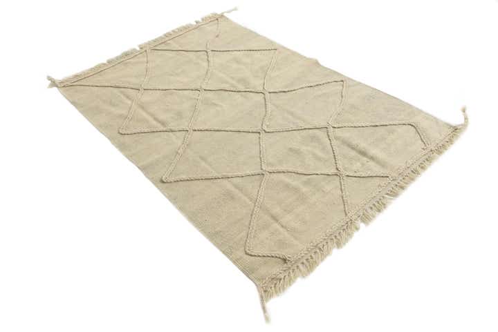 3' 3 x 4' 10 Hand Knotted Moroccan Wool Rug