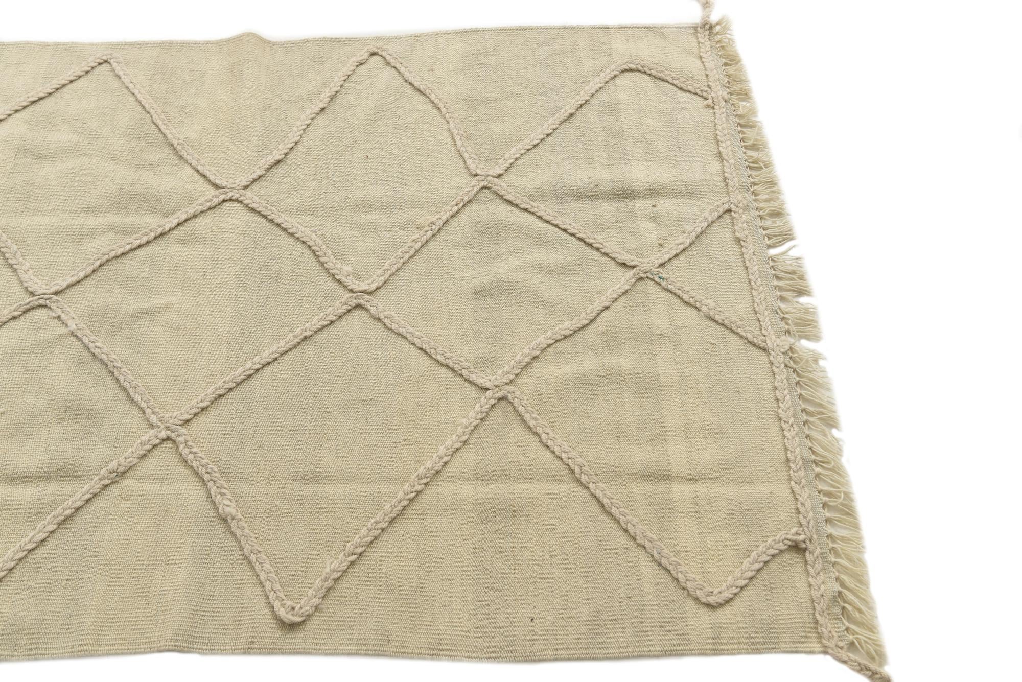 3' 3 x 4' 10 Hand Knotted Moroccan Wool Rug