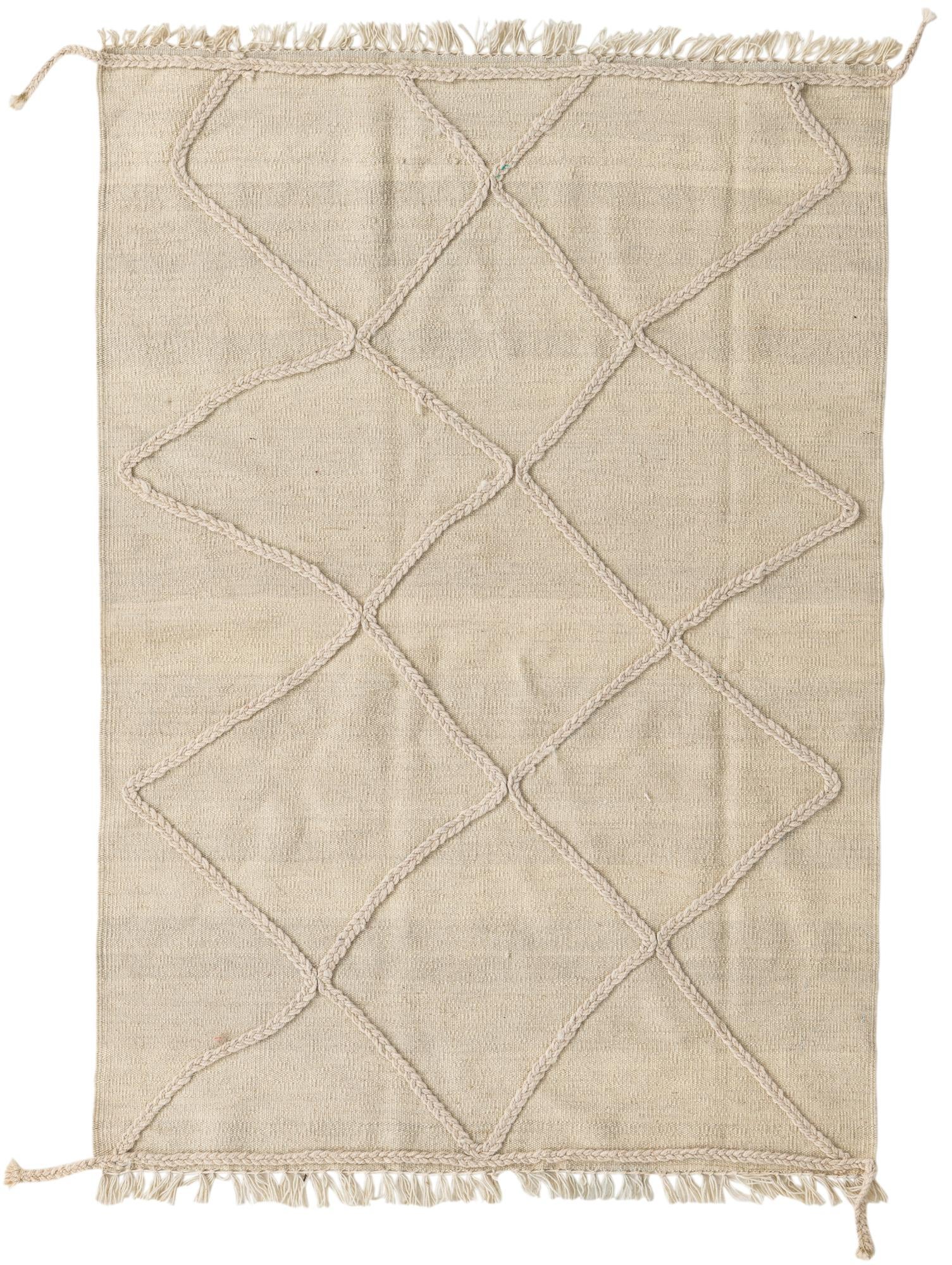 3' 3 x 4' 10 Hand Knotted Moroccan Wool Rug