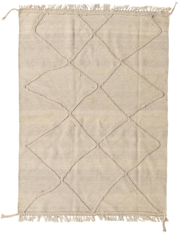 Detail image of 3' 3 x 4' 10 Hand Knotted Moroccan Wool Rug