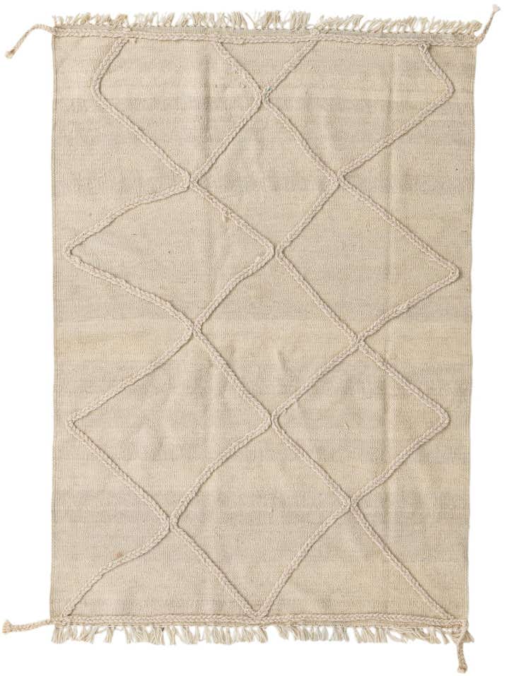 3' 3 x 4' 10 Hand Knotted Moroccan Wool Rug