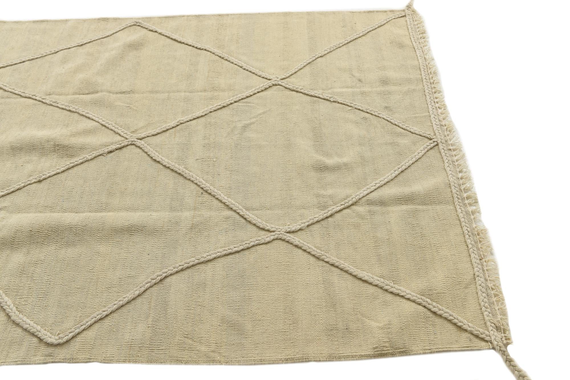 4' 2 x 6' 1 Hand Knotted Moroccan Wool Rug