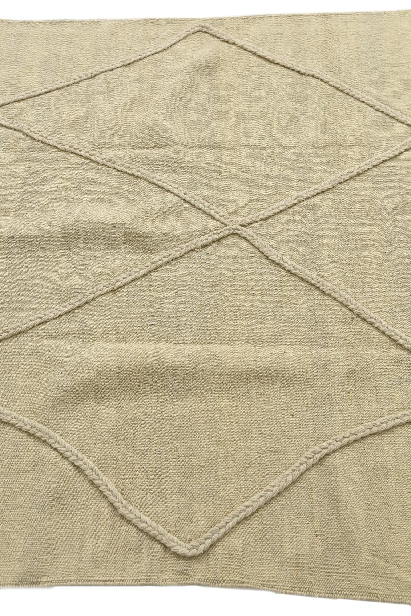 4' 2 x 6' 1 Hand Knotted Moroccan Wool Rug