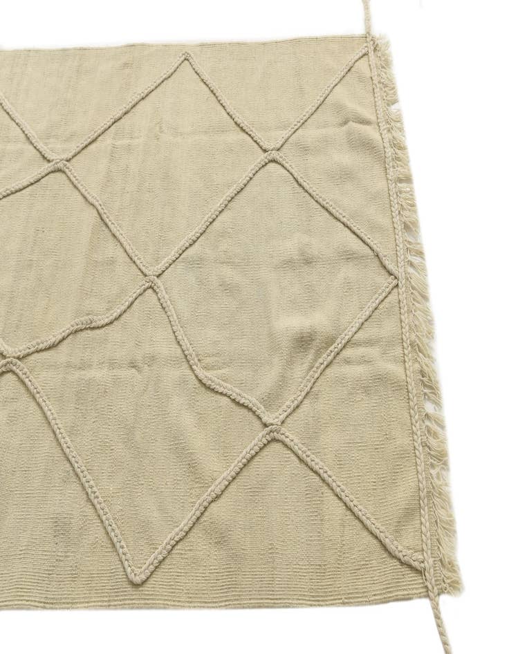 Detail image of 3' 6 x 4' 9  Hand Knotted Moroccan Wool Rug