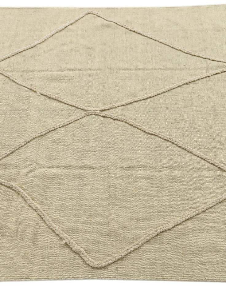 Detail image of 4' x 6'  Hand Knotted Moroccan Wool Rug