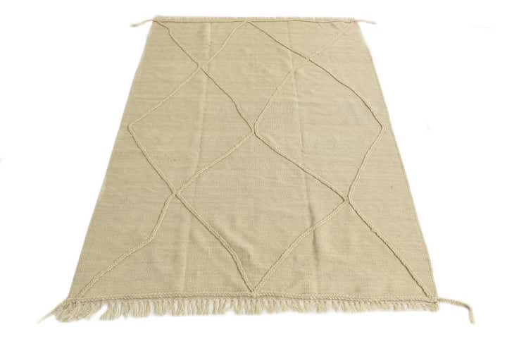 4' 1 x 6' Hand Knotted Moroccan Wool Rug