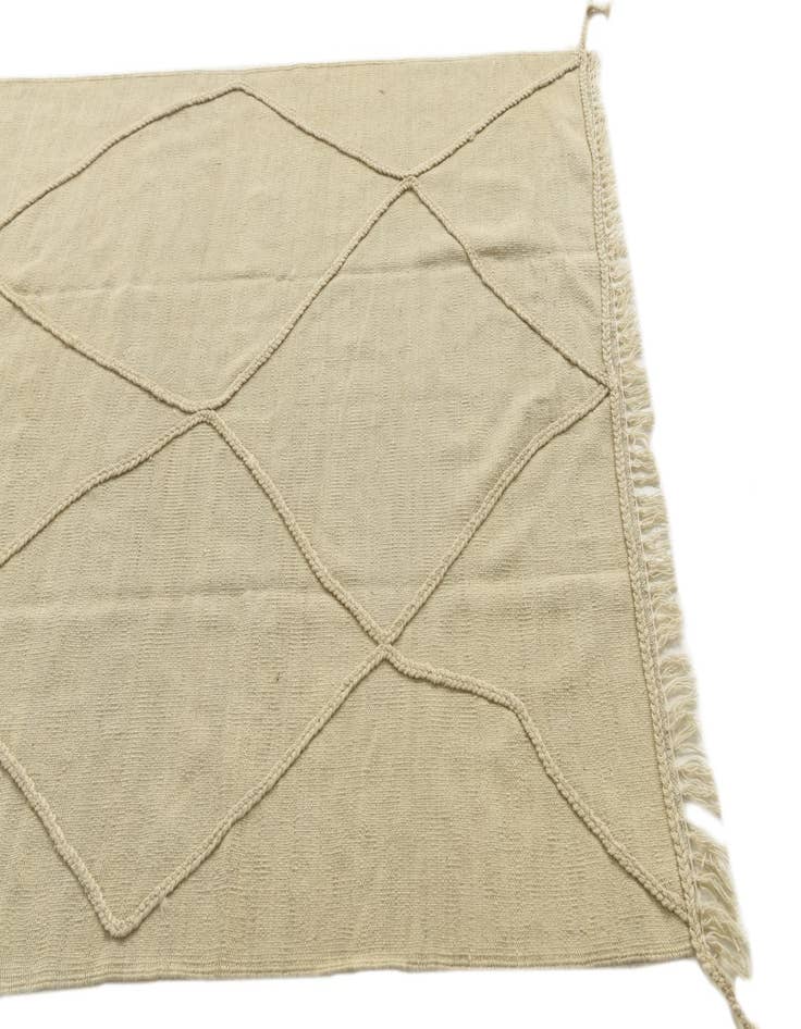 Detail image of 4' 1 x 6'  Hand Knotted Moroccan Wool Rug