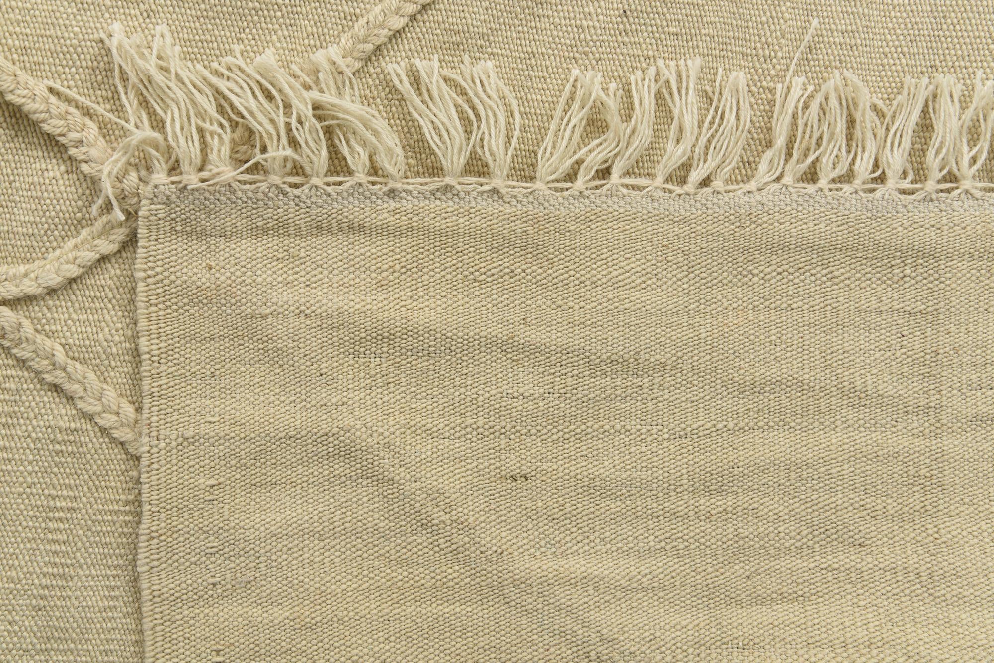 4' 1 x 6' Hand Knotted Moroccan Wool Rug