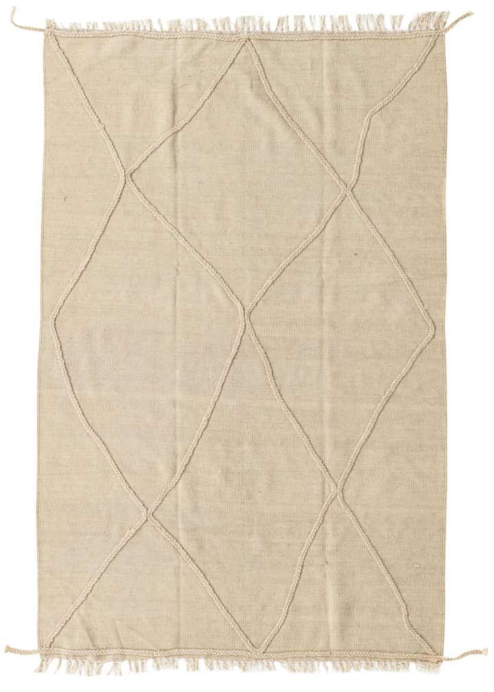 4' 1 x 6' Hand Knotted Moroccan Wool Rug