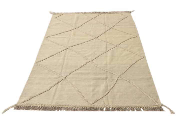 4' 1 x 6' Hand Knotted Moroccan Wool Rug