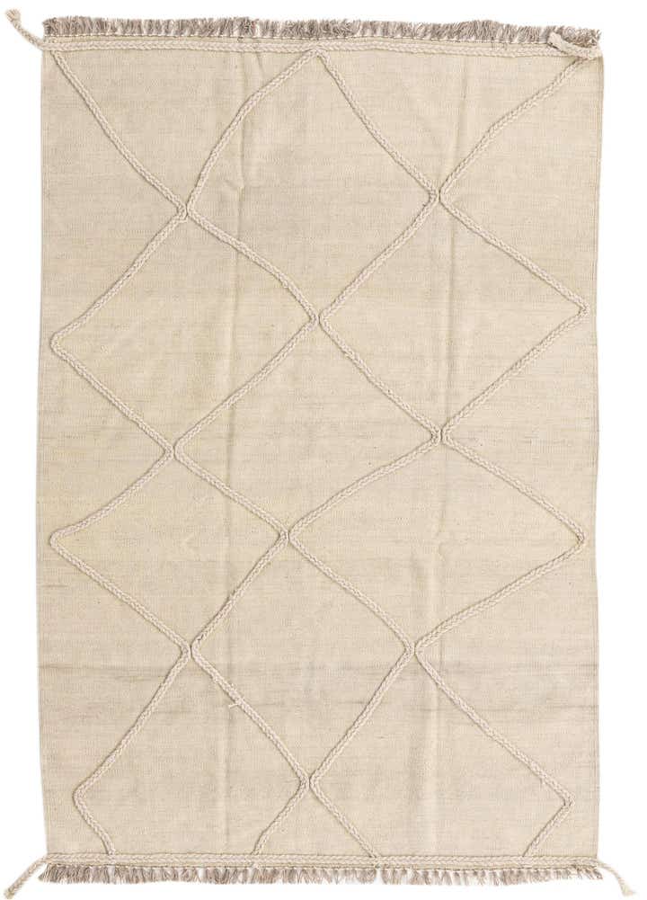 4' 1 x 6' Hand Knotted Moroccan Wool Rug