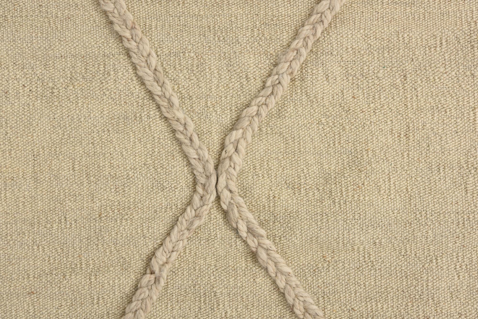 4' 2 x 6' Hand Knotted Moroccan Wool Rug