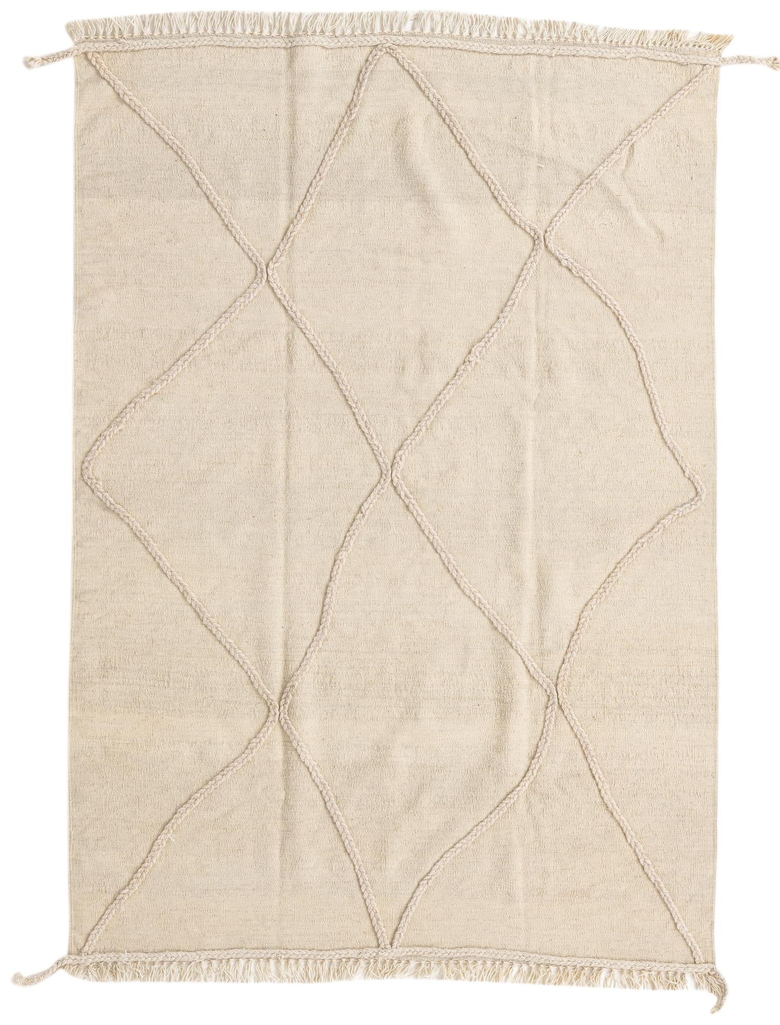 4' 2 x 6' Hand Knotted Moroccan Wool Rug