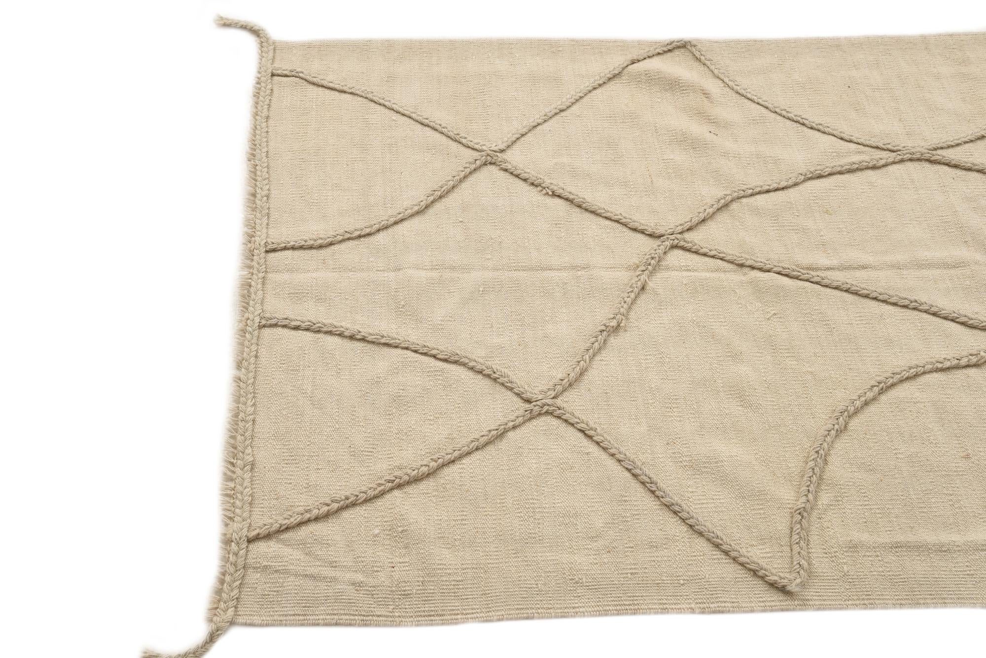 3' 3 x 4' 7 Hand Knotted Moroccan Wool Rug