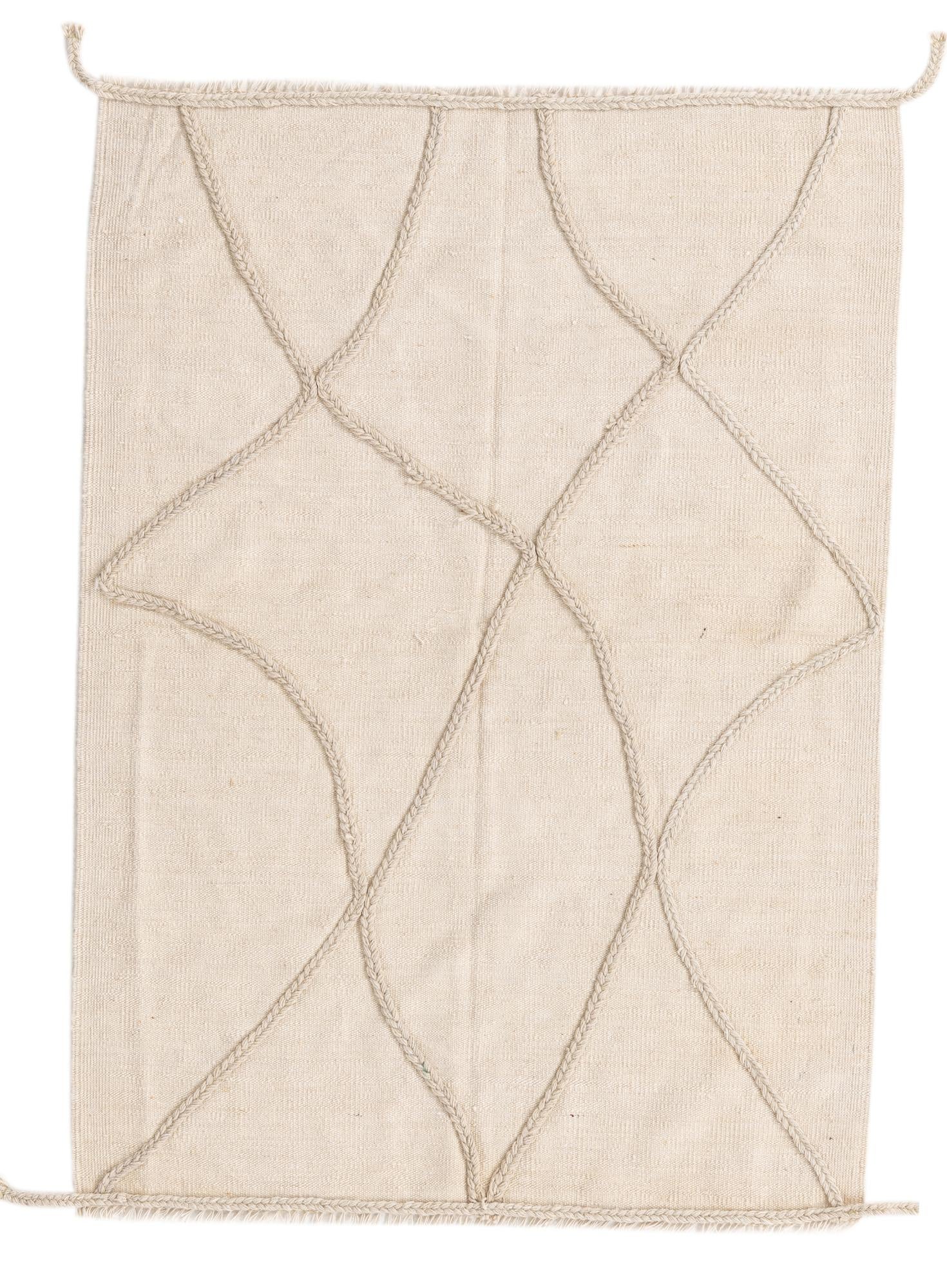 3' 3 x 4' 7 Hand Knotted Moroccan Wool Rug