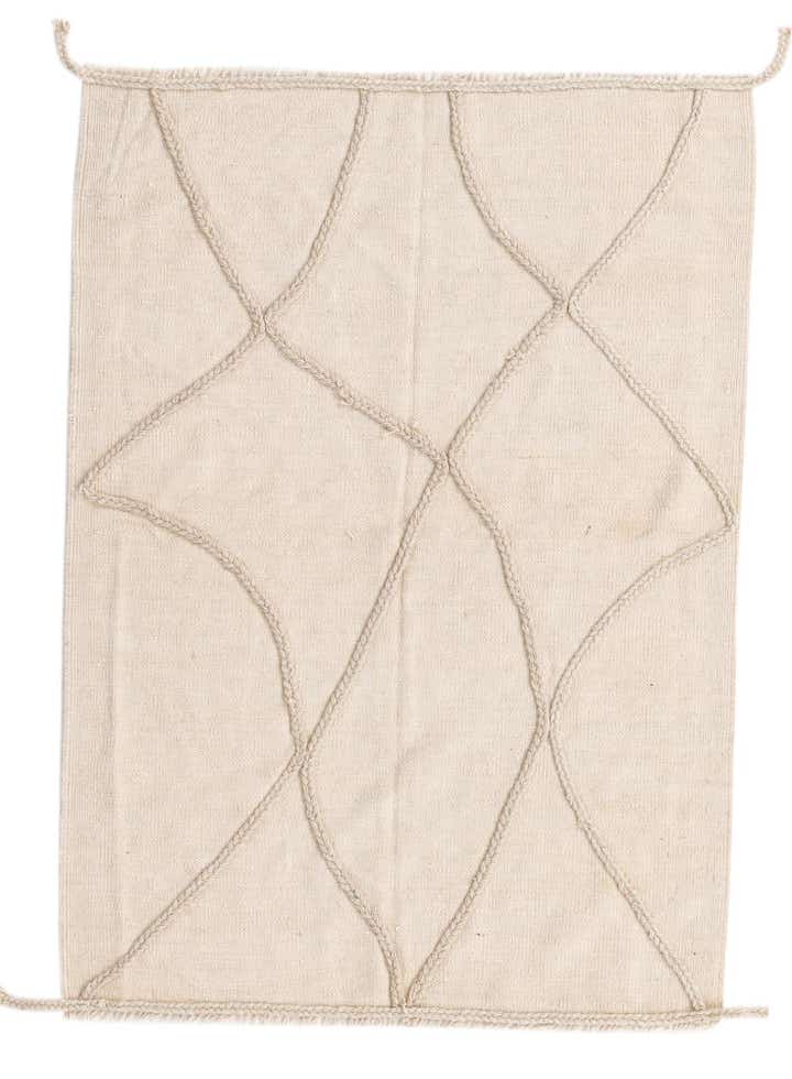 3' 3 x 4' 7 Hand Knotted Moroccan Wool Rug