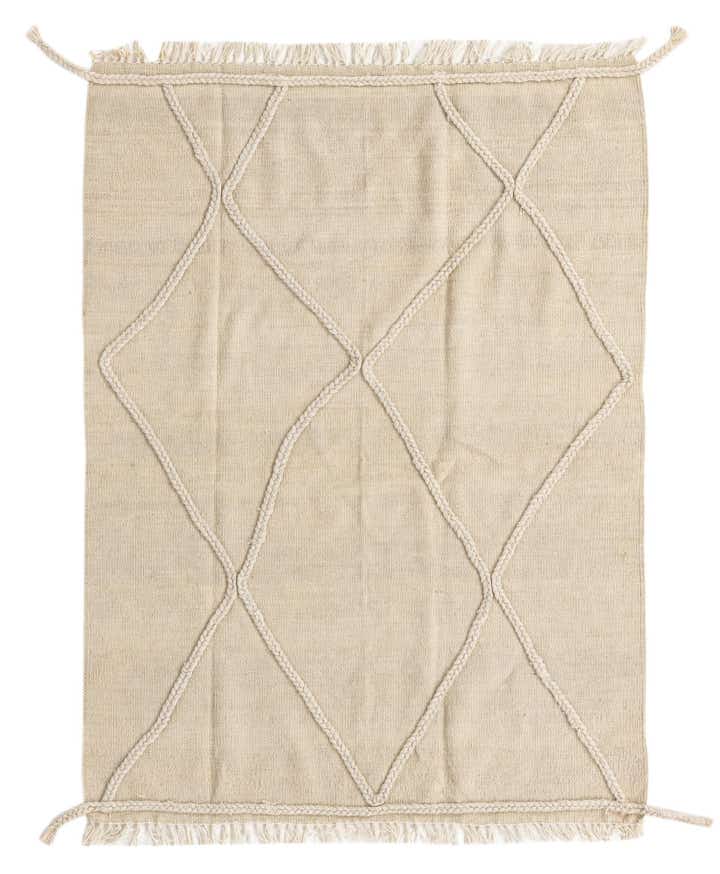 3' 5 x 4' 7 Hand Knotted Moroccan Wool Rug