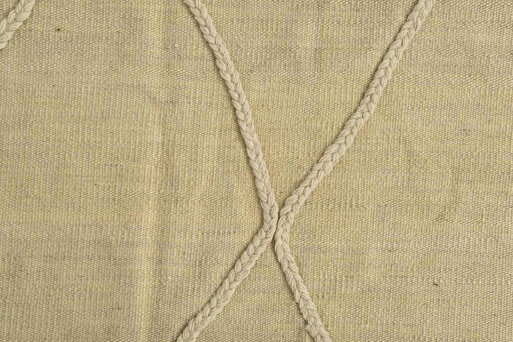 4' x 6' 2 Hand Knotted Moroccan Wool Rug