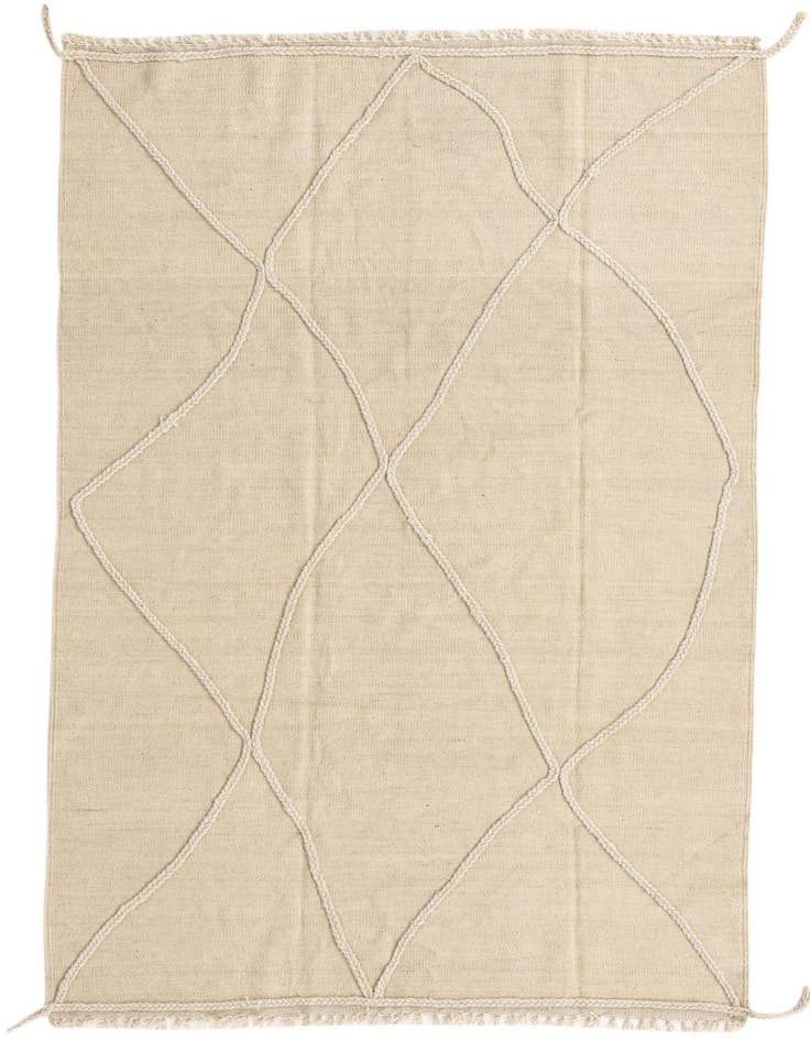 Detail image of 4' x 6' 2 Hand Knotted Moroccan Wool Rug
