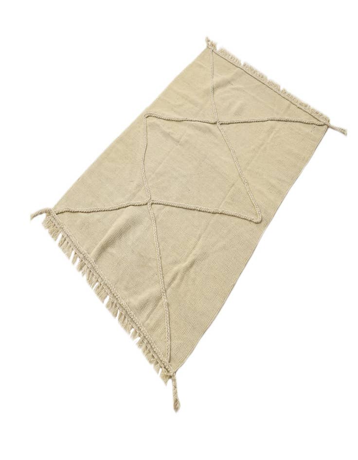 Detail image of 3' 4 x 5'  Hand Knotted Moroccan Wool Rug