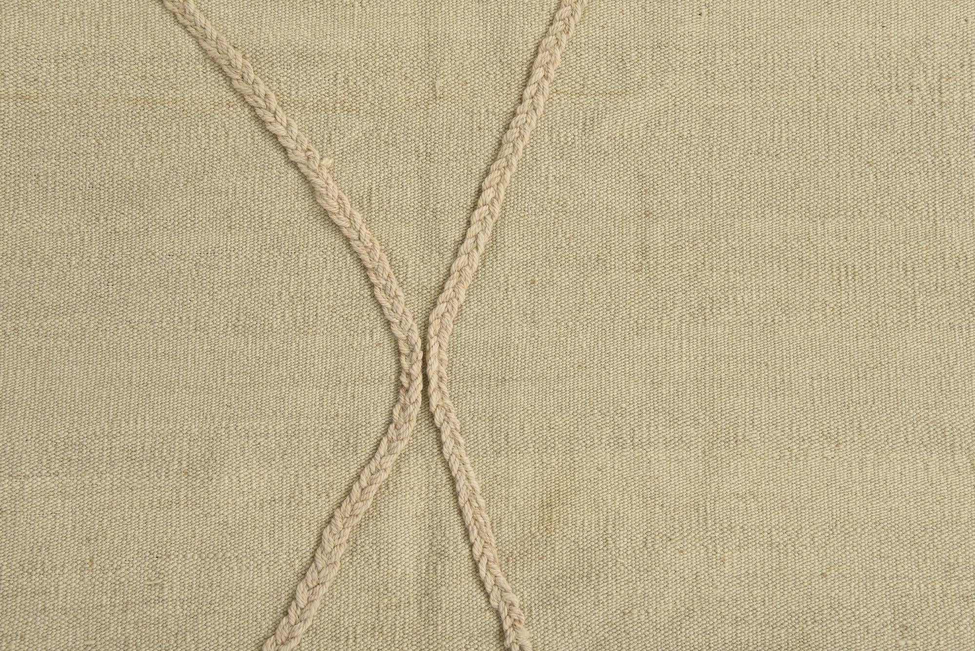 5' 7 x 8' 2 Hand Knotted Moroccan Wool Rug