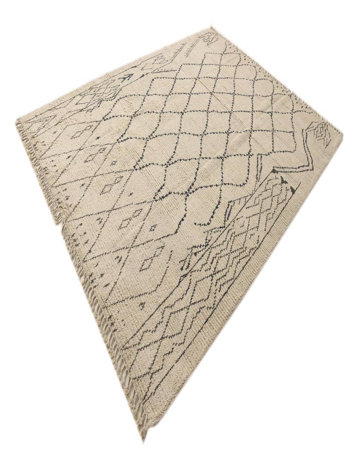 Detail image of 8' 2 x 10' 5  Hand Knotted Moroccan Wool Rug